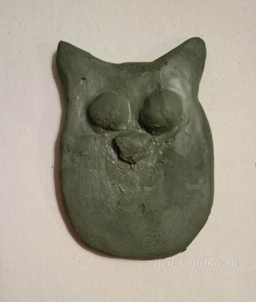 Кот из скульптурной глины детскими руками: часть 2 Кот из скульптурной глины детскими руками: часть 2