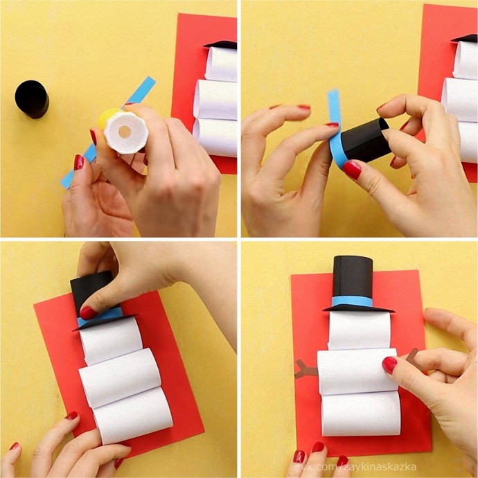 Объёмный снеговик