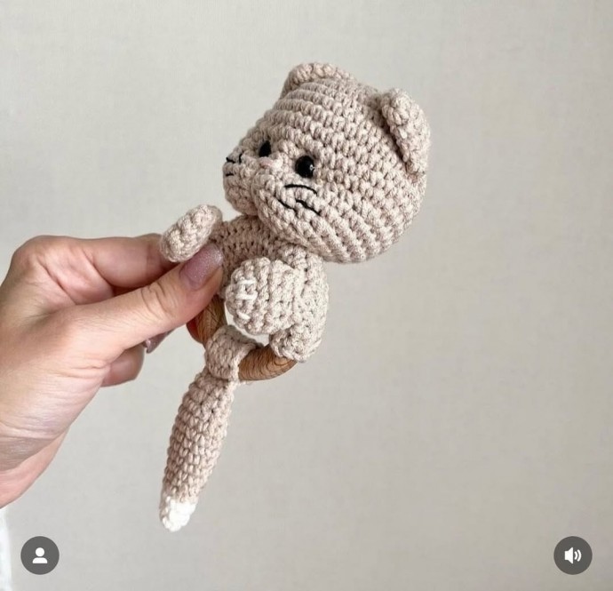 Погремушка котёнок