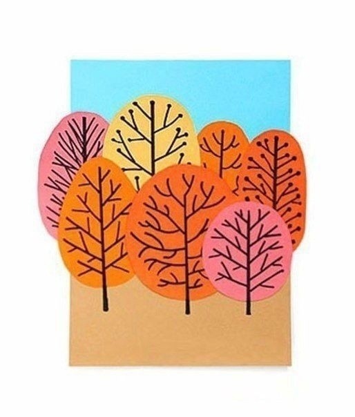 ​Создаём осенний лес