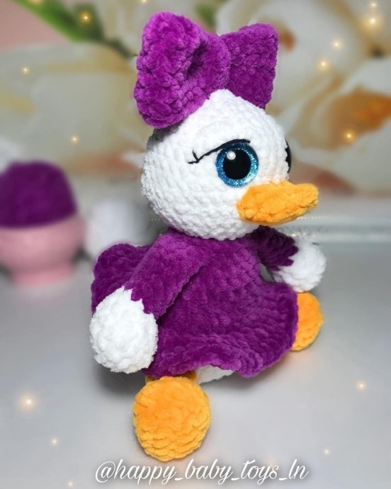 Уточка из пряжи Уточка из пряжи