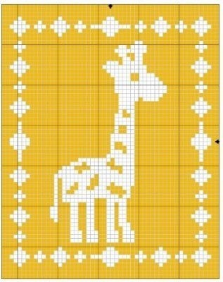 ​Вышиваем жирафа