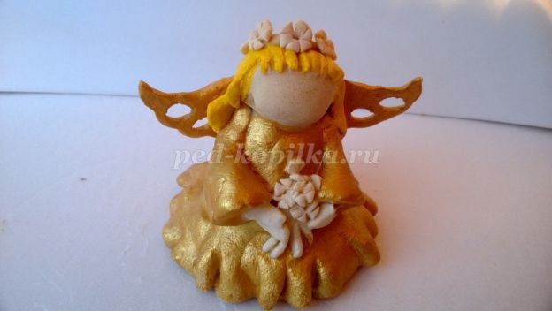 Рождественский ангел из солёного теста: мастер–класс, часть 4