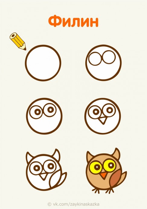 Детские рисунки из кружочков