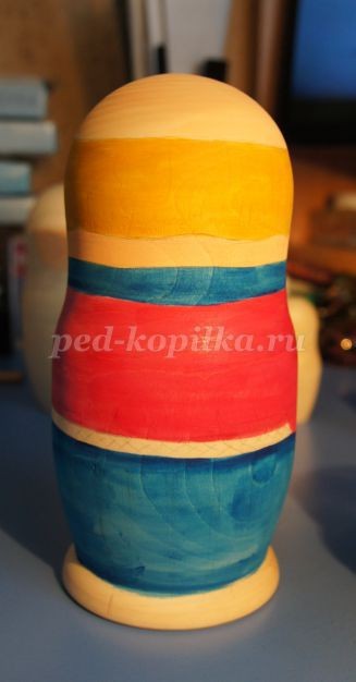 Роспись матрешек по сказке "Репка": мастер-класс, часть 2