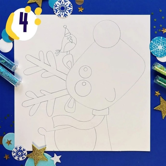 Как нарисовать оленёнка