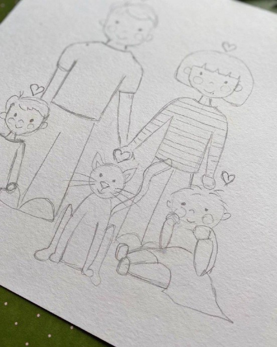 Рисуем картину "Моя семья" Рисуем картину "Моя семья"