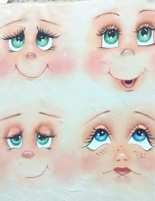 Учимся рисовать лица куколкам