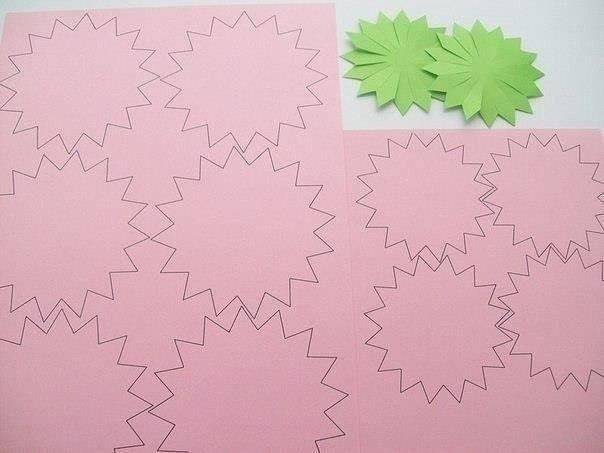 Астры из бумаги