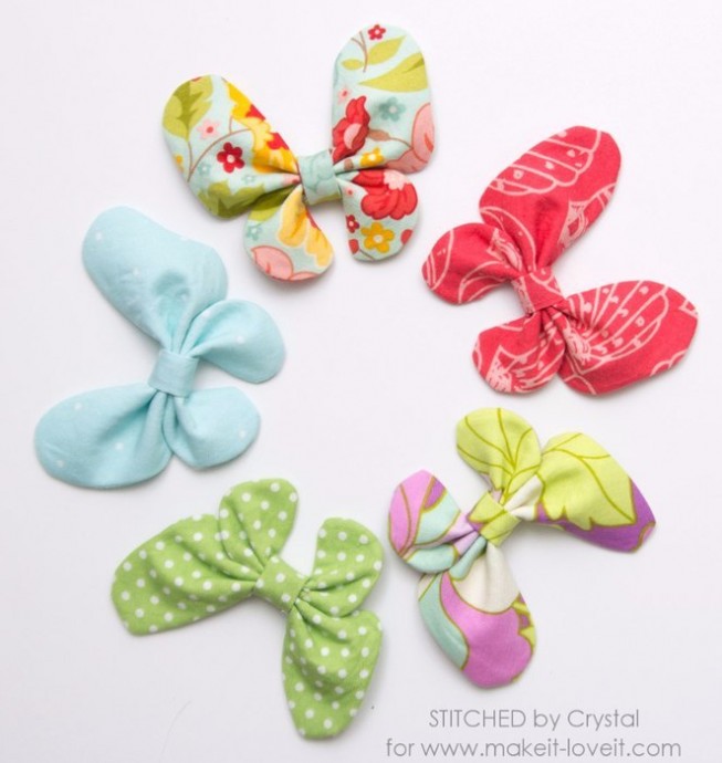 Бабочки из ткани Бабочки из ткани