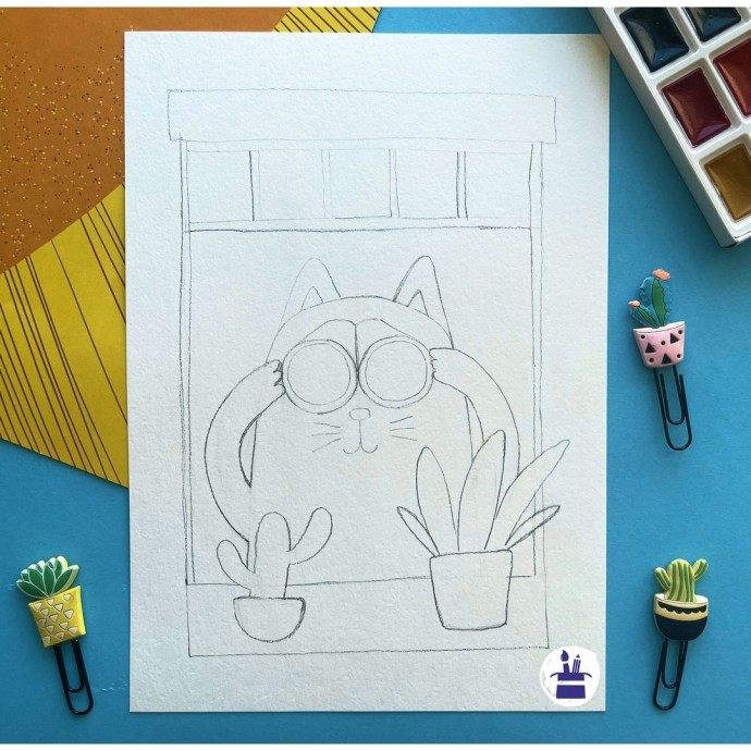 ​Кошечка в окошке