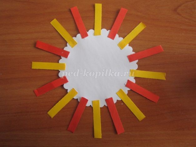 Солнышко из бумаги