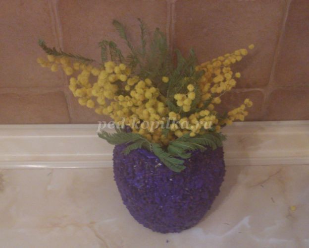 Вазочка в технике папье-маше Вазочка в технике папье-маше