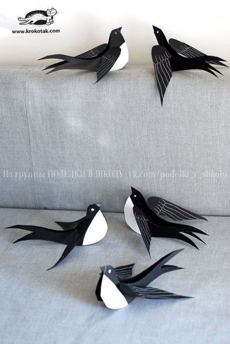 Ласточки из бумаги Ласточки из бумаги
