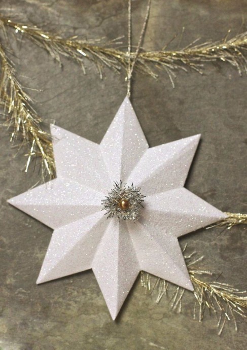 Объемная снежинка