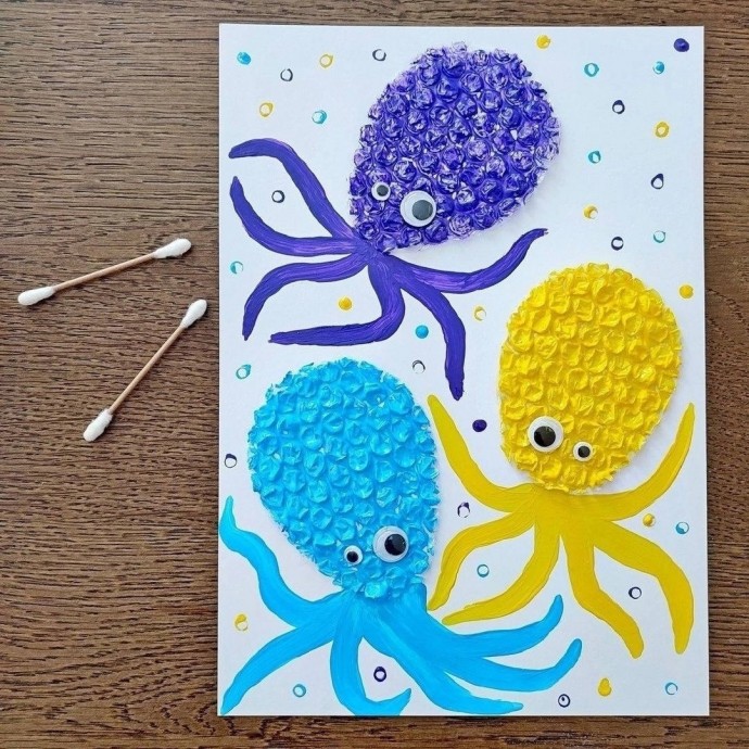 Объемные осьминоги Объемные осьминоги