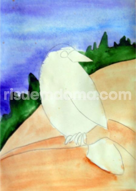 Рисуем с детьми ворону Рисуем с детьми ворону