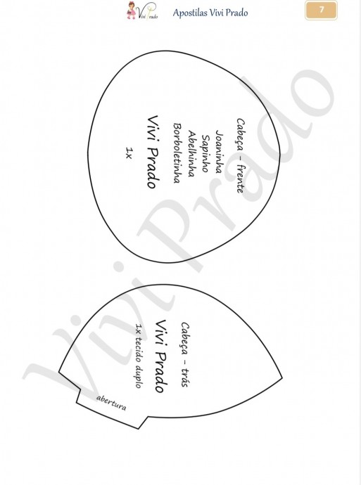 Выкройка куклы и одежды для неё Выкройка куклы и одежды для неё