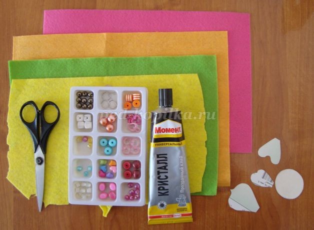 Цветы из фетра: часть 1