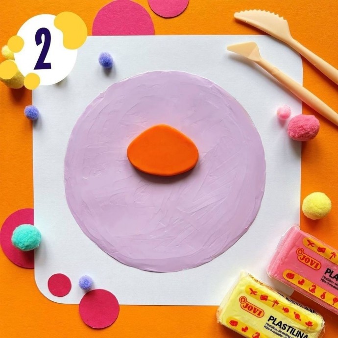 Картина из пластилина с лисичкой Картина из пластилина с лисичкой