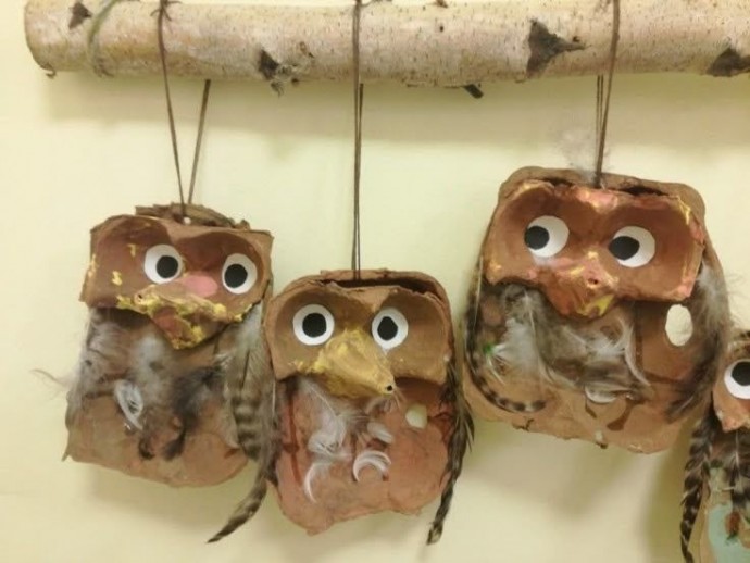 ​Идеи поделок из яичных лотков