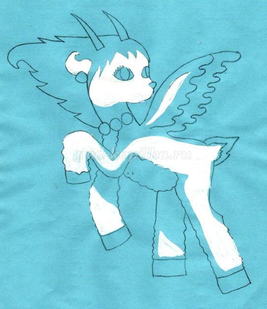 Коза в технике торцевания: часть 2