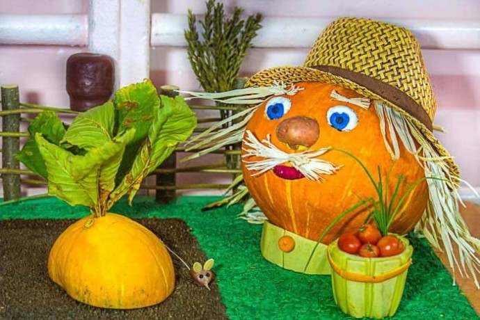 Необычные композиции из тыковок Необычные композиции из тыковок
