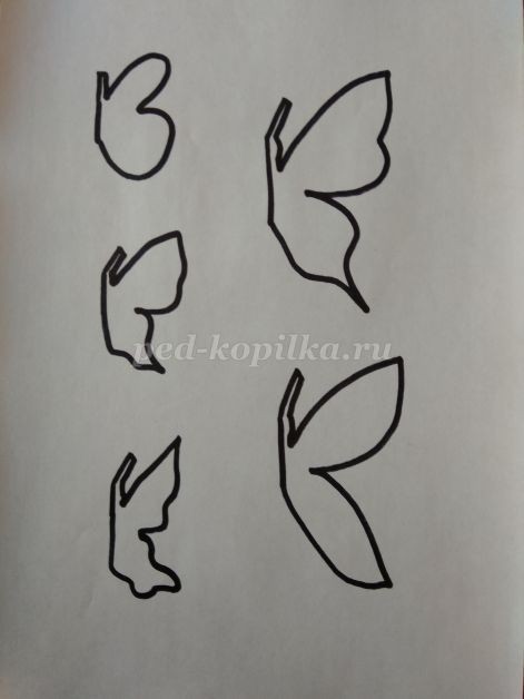 ​Панно с бумажными бабочками детскими руками: мастер-класс, часть 1