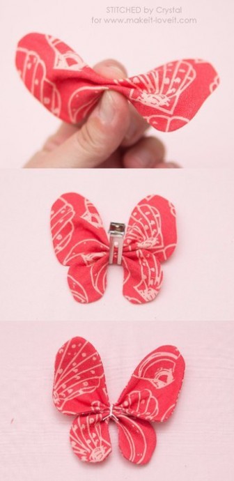 Бабочки из ткани Бабочки из ткани