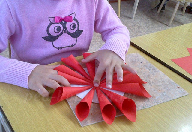 Георгина из кулёчков Георгина из кулёчков