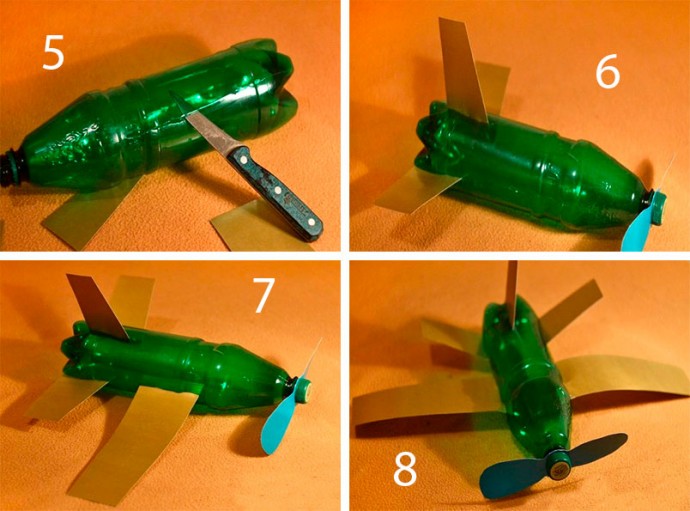 Как сделать самолет из пластиковой бутылки
