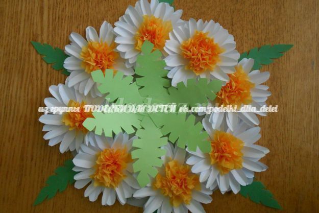 Объемные цветы из бумаги