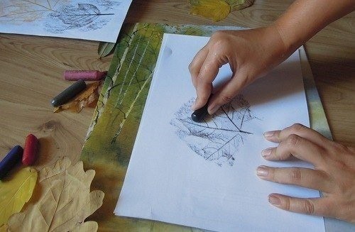 ​Рисуем с детьми листья