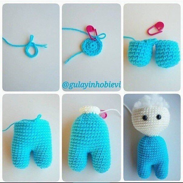 Вязаные карманные пупсики