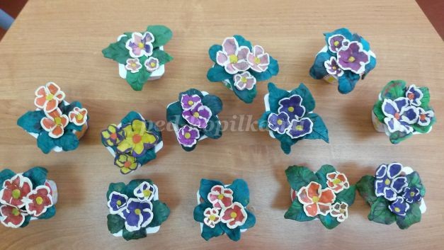 Как сделать цветы фиалки из пластилина Как сделать цветы фиалки из пластилина