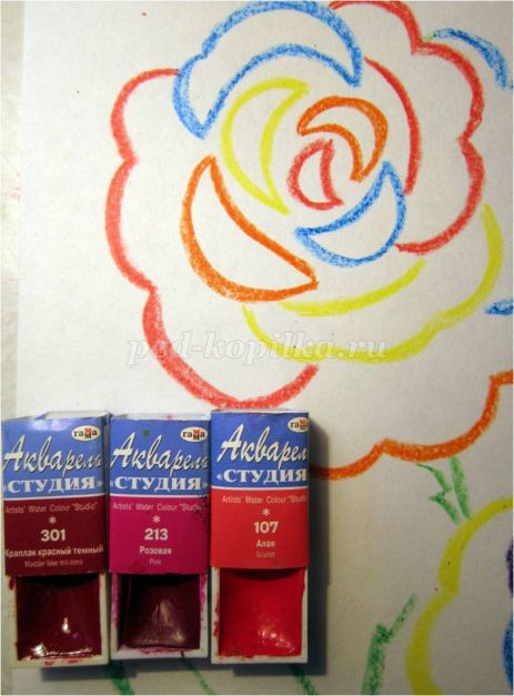 Рисование цветов акварелью "Радужные розы": мастер-класс, часть 3 Рисование цветов акварелью "Радужные розы": мастер-класс, часть 3
