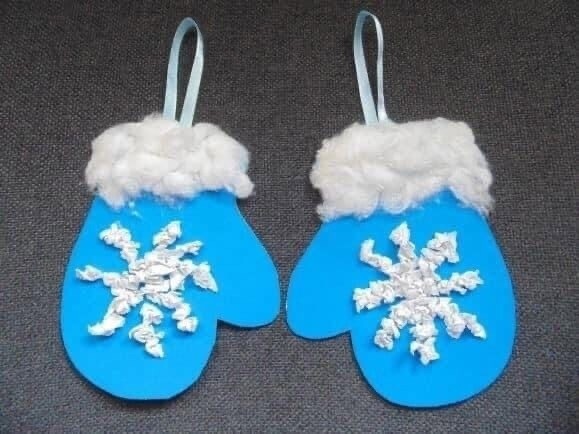 Зимние аппликации с ватой Зимние аппликации с ватой