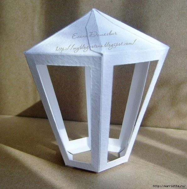 Фонарик из картона Фонарик из картона