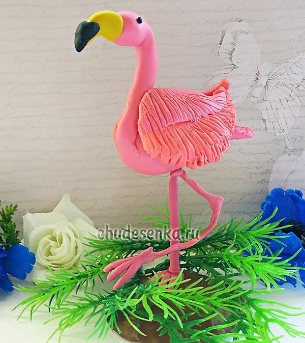 ​Лепим фламинго
