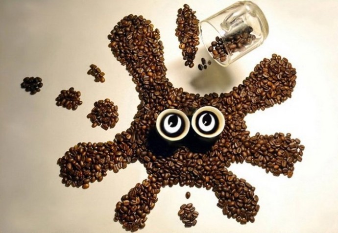 Аппликации из кофейных зерен: идеи