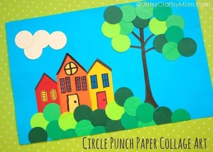 Аппликация "Городок" Аппликация "Городок"