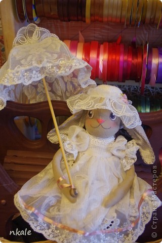 ​Кружевной зонт для куклы