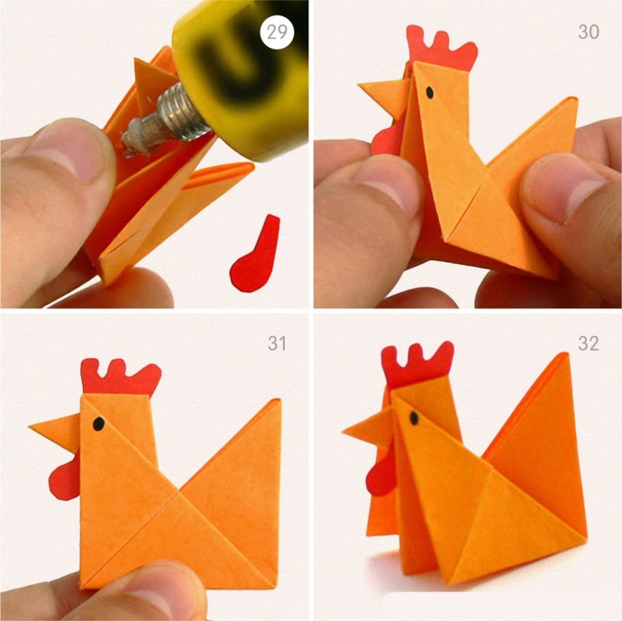 Курочка-оригами