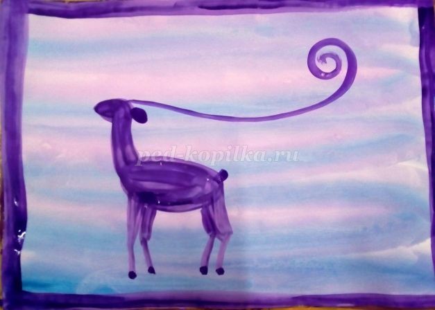 Рисование сказочного оленя: часть 1