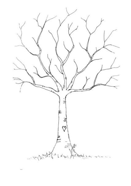 Пальчиковое дерево: рисуем отпечатками