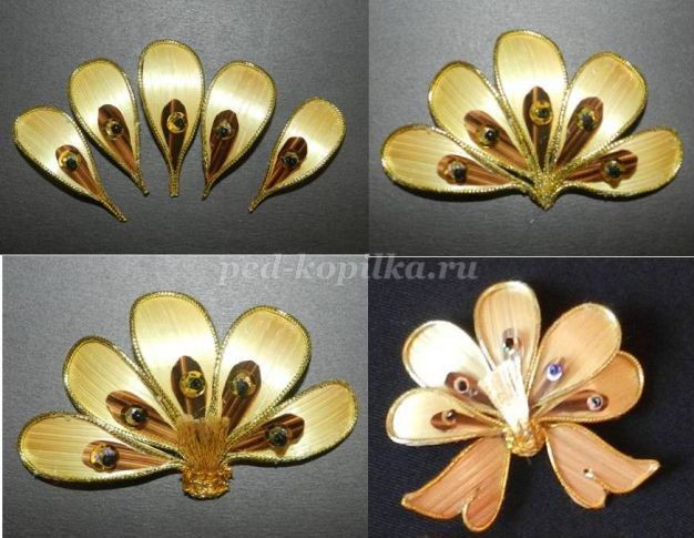 Цветочное панно из соломки детскими руками: часть 2 Цветочное панно из соломки детскими руками: часть 2