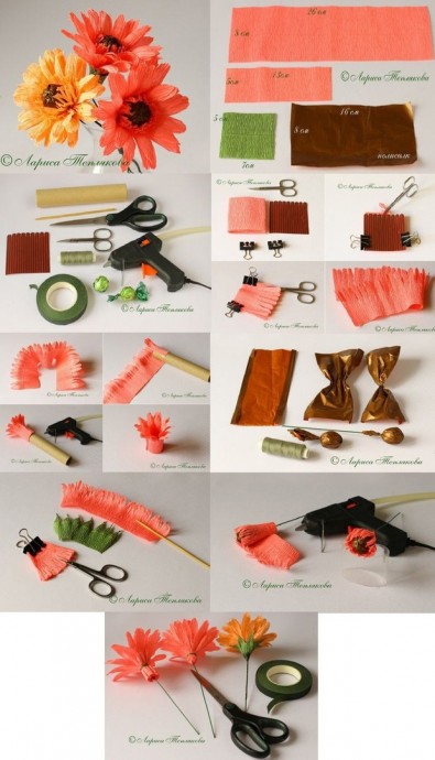 Цветы из бумаги