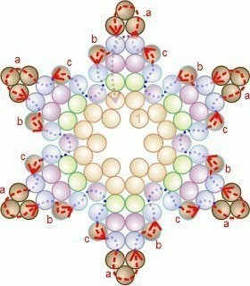 Снежинка из бисера или бусин