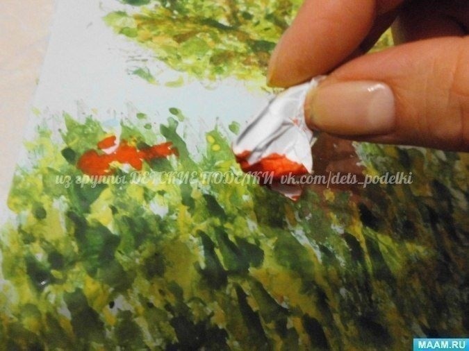 Летнее нетрадиционное рисование