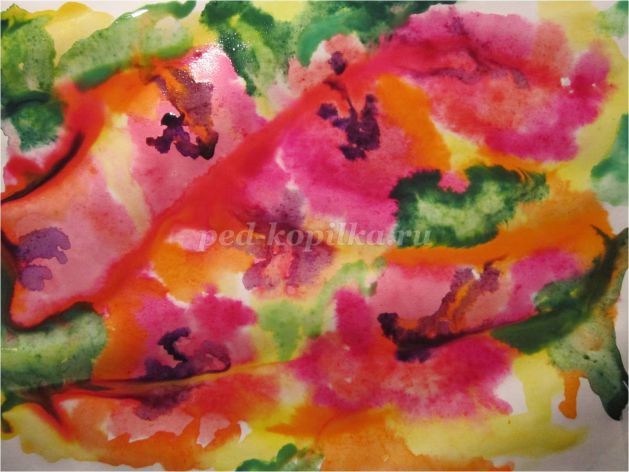 Рисование цветов в смешанной технике: акварельная живопись "по-сырому" и восковые цветные карандаши: часть 2 Рисование цветов в смешанной технике: акварельная живопись "по-сырому" и восковые цветные карандаши: часть 2